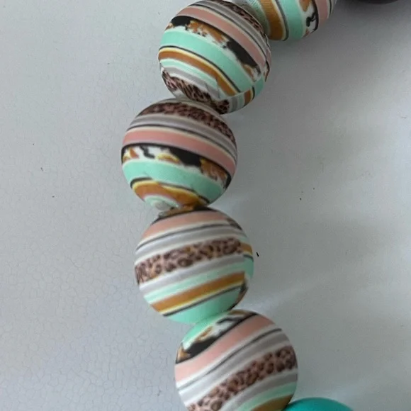 Hand crafted Boho cow style key ring - Picture 3 of 3